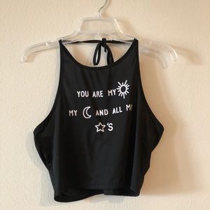 Black Halter Croptop